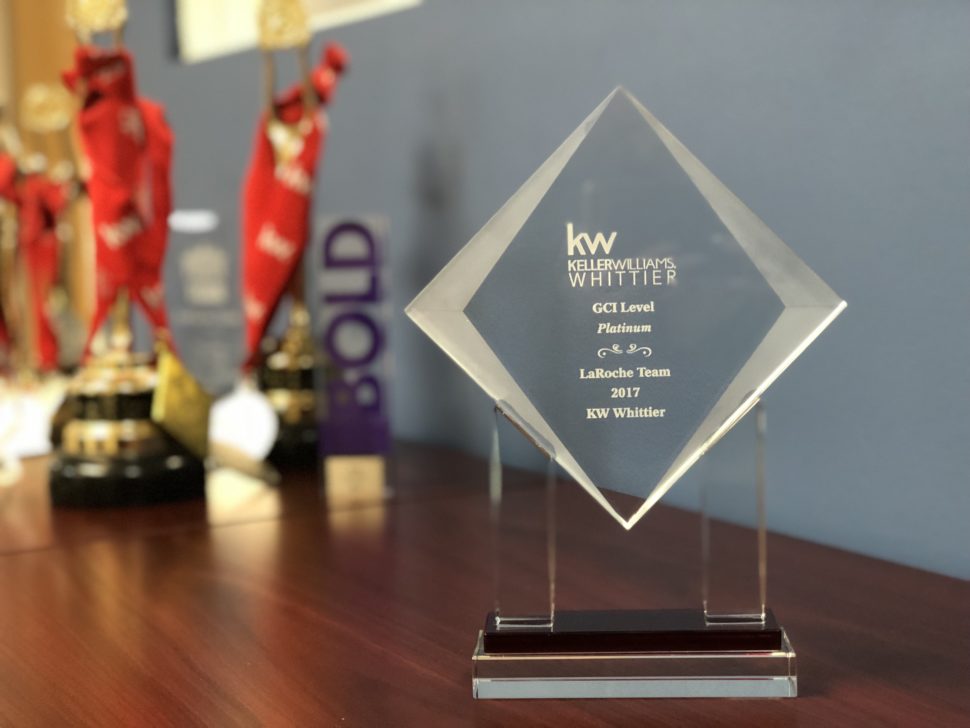 Real Estate 2017 Platinum Award for Keller Williams