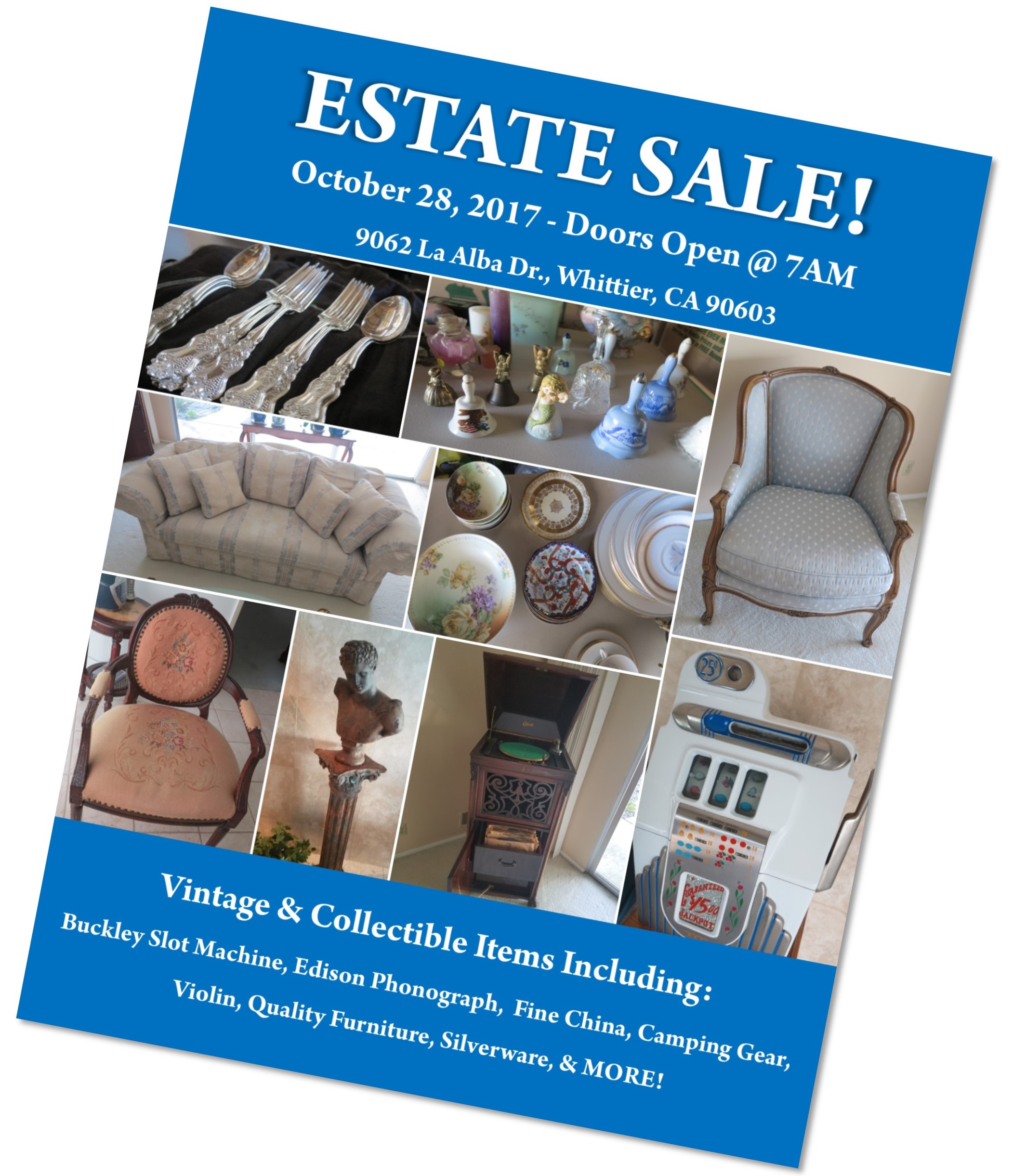 Estate Sale Flyer LaRoche Team